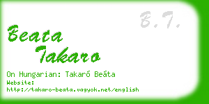beata takaro business card